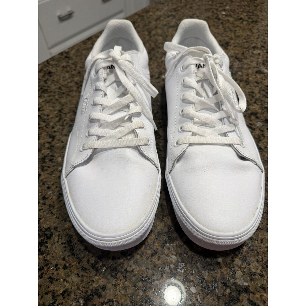 Vans Seldan Tumble All White Skate Shoes Men’s 13 Excellent Condition
